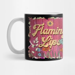 Classic Lips Personalized Flowers Proud Name Mug